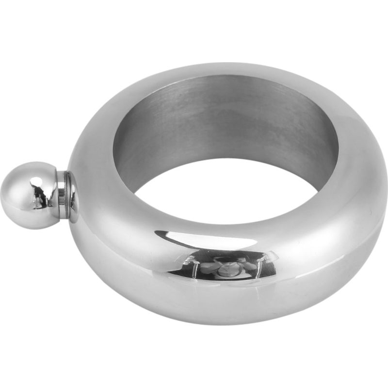 Armband Aus Edelstahl In Form Einer Kalebasse, Whiskyflasche, Weinflasche, Trinkzubehör Mit Trichter (silber)