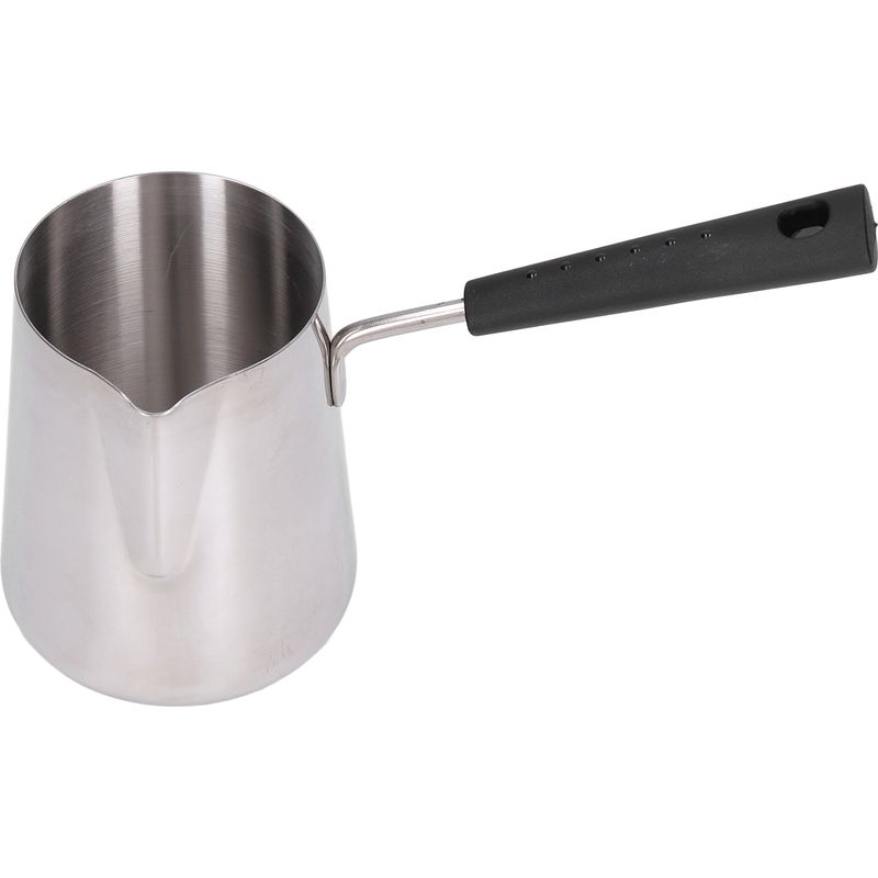 Türkischer Kochtopf, 600 Ml, Edelstahl, Glänzende Oberfläche, Hitzebeständig, Leicht Zu Reinigen, Butterwärmer