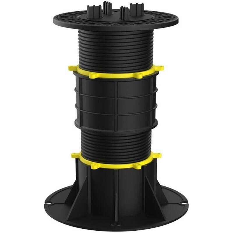 Enowelir Set Mit 1 Universellen, Verstellbaren Terrassenfuß Für Balken Und Platten Von 330 Bis 425 Mm