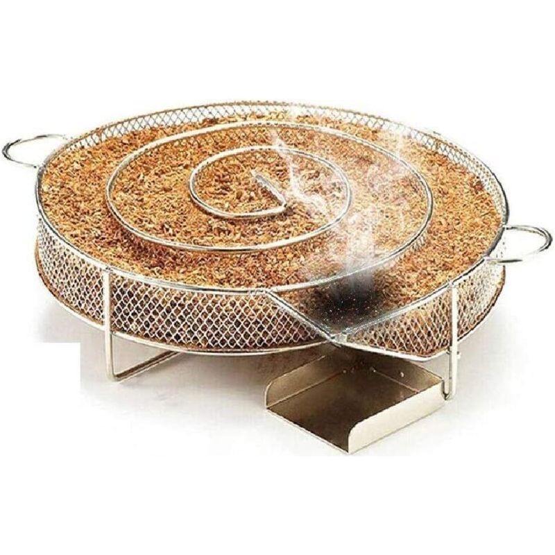 Kaltrauchgenerator Aus Edelstahl – 21 Cm Pelletbehälter – Langsame Verbrennung Für Fleisch, Fisch Und Käse