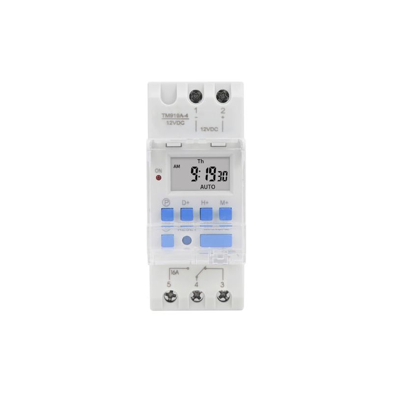 Sunxury 12v Dc 16a Wochen-timer, Lcd-display Mit Countdown-funktion, Herausnehmbare Batterie
