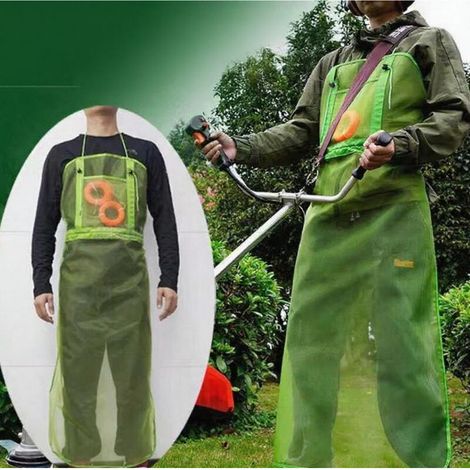 Atmungsaktive, Schnelltrocknende Arbeitsschürze, Schutz Für Gärtner, Geeignet Für Längere Einsätze, Rasenpflege Im Freien, Vollständiger Schutz, Mähschutz