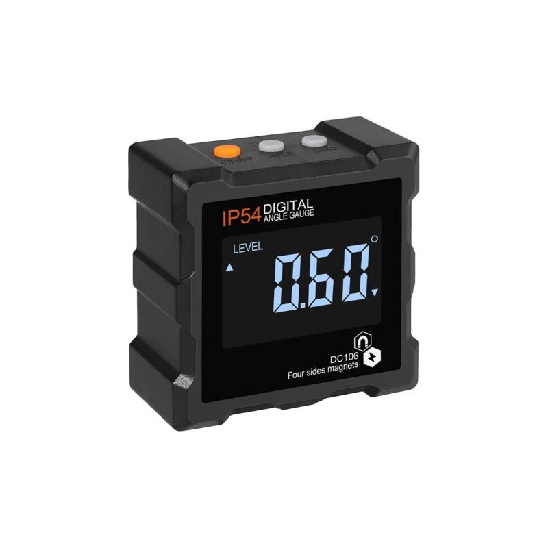 360° Lcd Digitaler Neigungsmesser ° Digitaler Magnetischer Neigungsmesser, Elektronischer Neigungsmesser, Automatische Abschaltung, Mit Magnetischer Hintergrundbeleuchtung, 4 Magnetische Seiten, Ip54