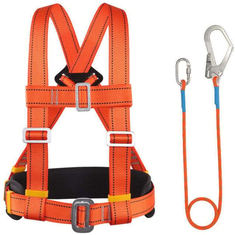 Verstellbarer Auffanggurt 50–120 Cm – 7,6 Mm Rettungsseil – Optimaler Schutz Bei Arbeiten In Der Höhe