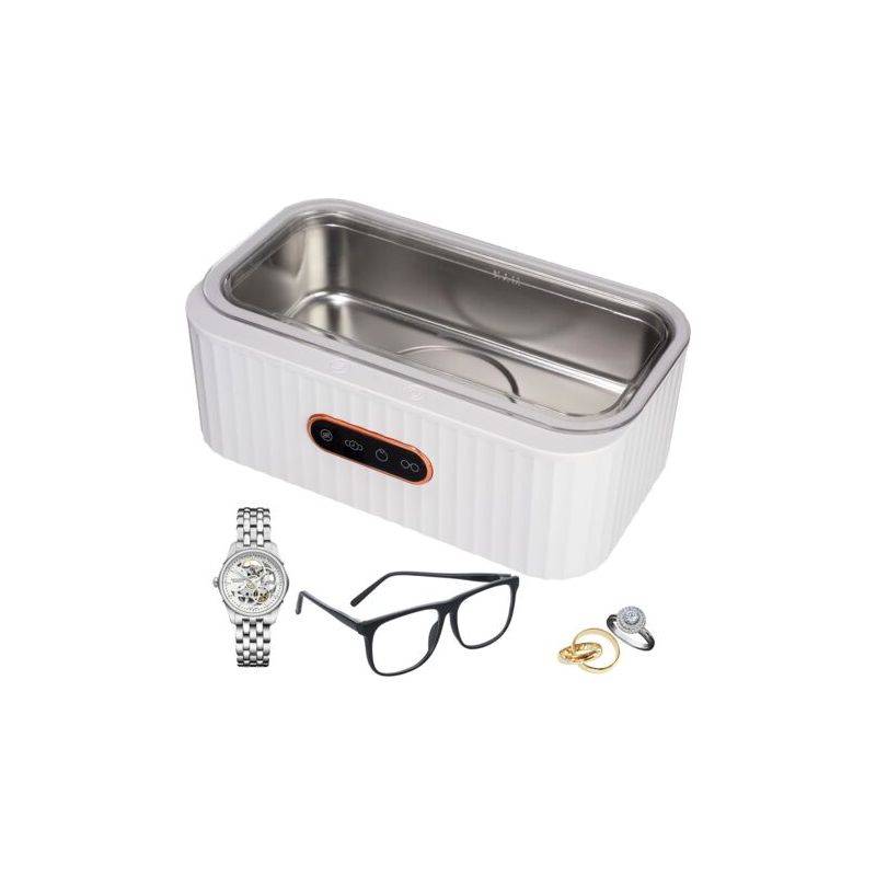 400ml Ultraschallreiniger – 45khz Brillen- Und Schmuckreiniger Mit 4 Modi, Edelstahltank, Leise, Tragbar – Professionelle Reinigung Für Uhren, Ringe