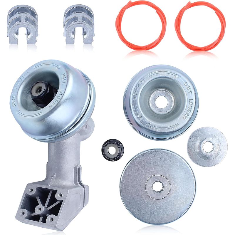 Aumel Getriebekopf-set Für Stihl Freischneider Fs120 Fs130 Fs200 Fs250 Fs90 Fs100 Fr130 Fr220 Mit Strohseil Und Aluminiumschlaufe 41376400100 41306410300