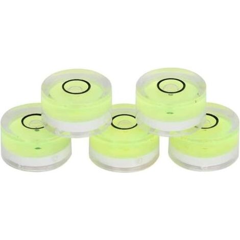 5 Stück 15mm Kreisförmige Wasserwaage, Runde Mini-wasserwaage, Runde Libelle Zur Horizontalen Kalibrierung Der Skala