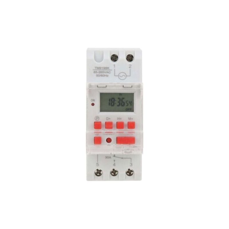 Tm919bk 85265v Ac 30a 7-tage Programmierbarer Digitaler Timer Mit Lcd-display, Programmierbarer Zeitschalter