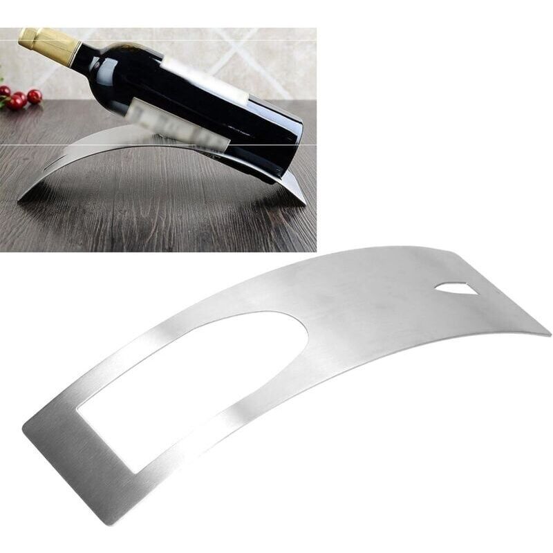 Weinregal Aus Edelstahl – Schlichter Flaschenständer – Für Küche, Garten, Party – Liaiki