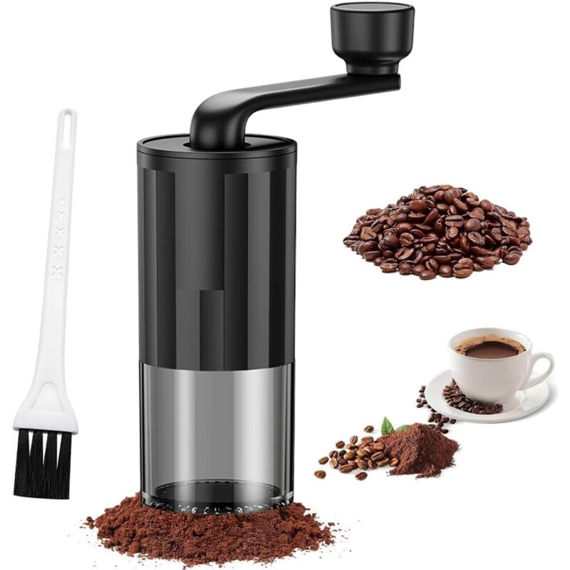 Tragbare Kaffeebohnenmühle, 1 Stück, Extern Einstellbare Manuelle Kaffeemühle, Geeignet Für Aeropress, Für Espresso- Und Moka-maschinen