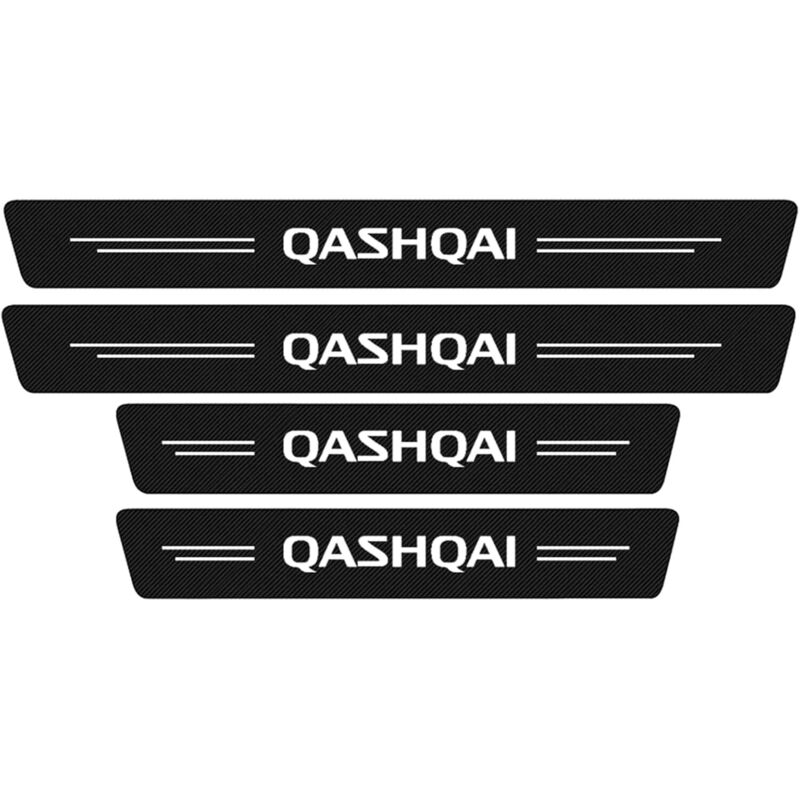 4-teilige Einstiegsleisten Aus Kohlefaser Für Nissan Qashqai J10 J11 J12 (2009–2021), Pedalschutz, Kratzfeste Einstiegsleisten, Pedalabdeckung