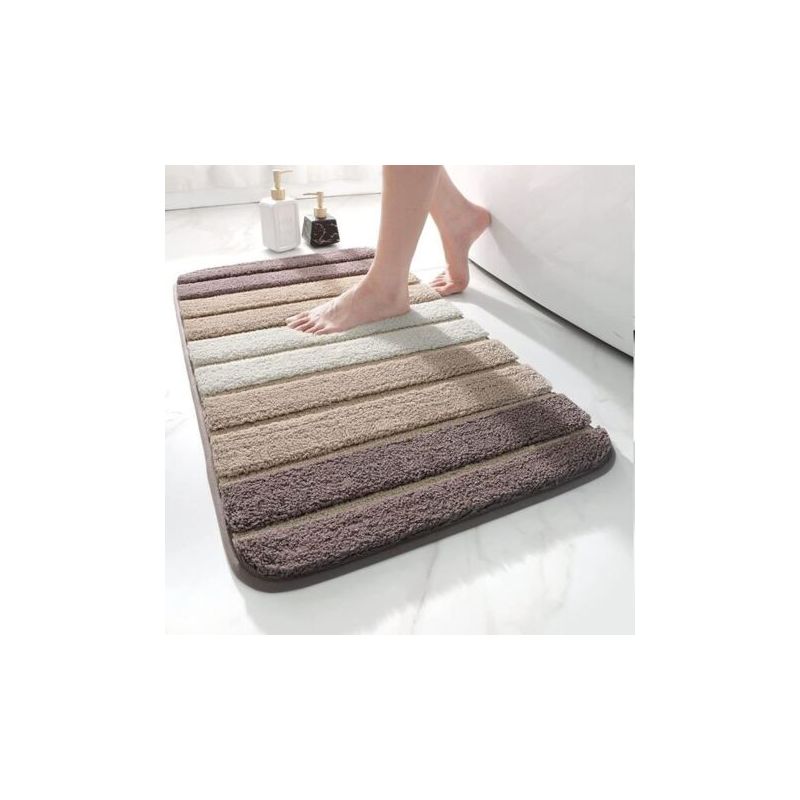 Weiche Große Badematte (40x60 Cm) - Rutschfeste Badematte - Maschinenwaschbar - Wasserabsorbierend - Beige