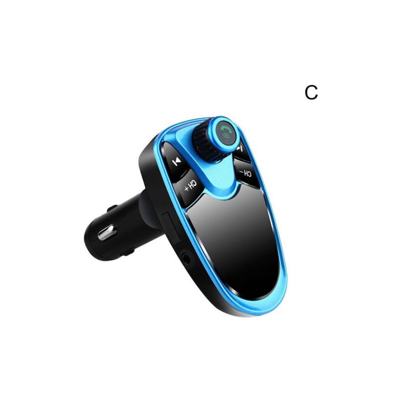 Bluetooth-mp3-player Fürs Auto, Anrufannahme, Freisprechfunktion, Fm-transmitter, Usb, Smartphone, Blau