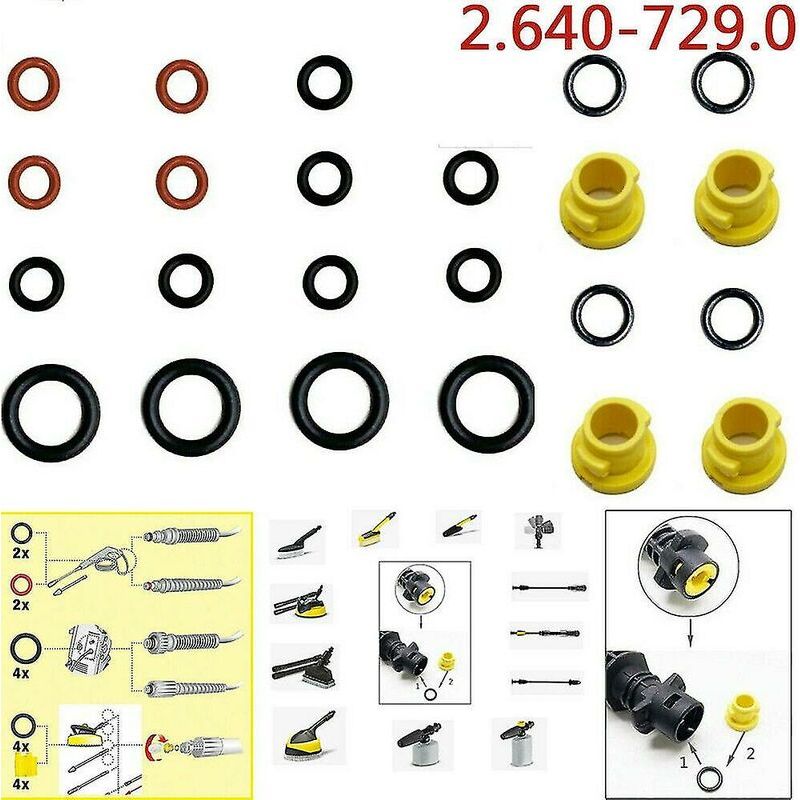 20 Stück Karcher K2 K3 K4 K5 K6 K7 Dichtungsscheibe O-ring O-ring 2.640-729.0