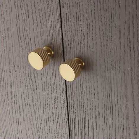 Gebürstete Goldene Küchenschrankknöpfe, Schubladenbeschläge Aus Zinklegierung, Kommoden-schubladengriffe