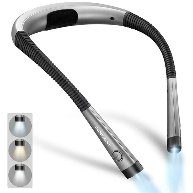 Wiederaufladbare Led-nackenlampe Zum Augenschutz, Flexible Nackenlampe, 3 Farben Und 3 Helligkeitsstufen