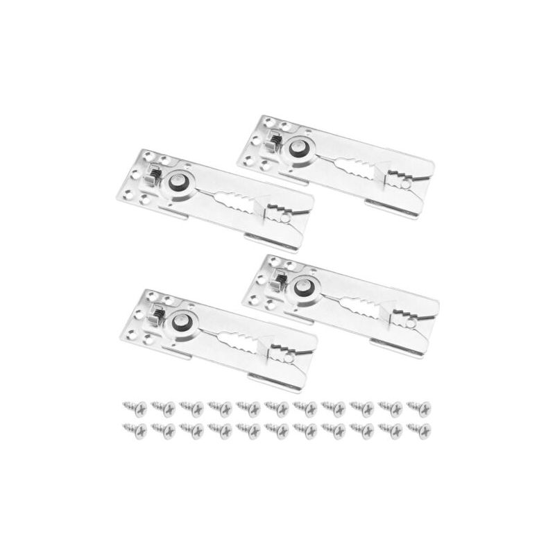 4 Stück Metall-schnappverbinder Für Sofas, Möbelzubehör Für Haus Und Garten, 155x55mm, Silber