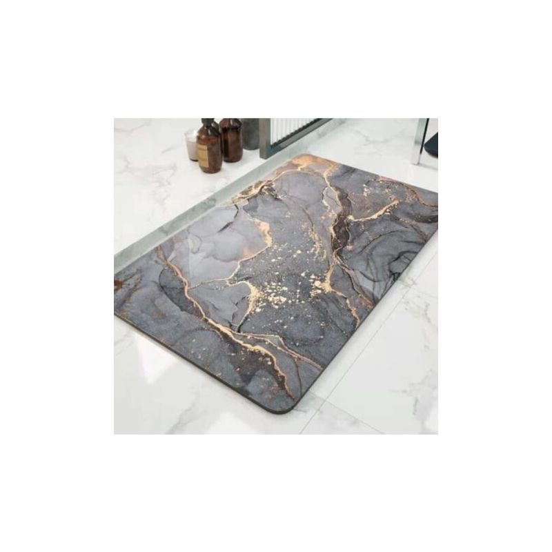 Schnell Trocknende Diatomeen-badematte - Saugfähig, Schimmelresistent, Waschbar - 4 Schichten (44 × 60 Cm)