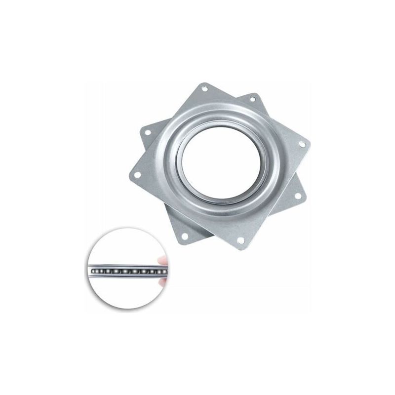 Quadratische Drehplatte Mit Kugellager, 5 Stück Quadratische Drehplatte Mit 360-grad-rotation, 10cm Drehplatte Für Schreibtische, Computertische