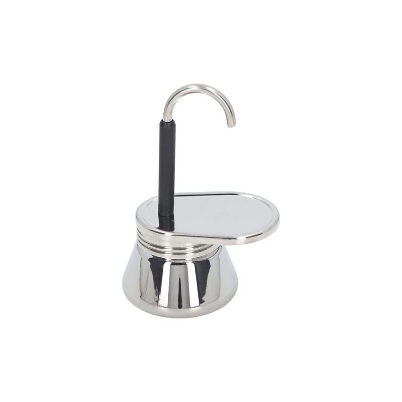 Kleiner Moka-kocher Aus Edelstahl (lebensmittelqualität) Mit Einem Ausguss, Langlebig Und Leicht – Ideal Für Die Zubereitung Von Italienischem Kaffee Zu Hause Oder Beim Camping, Kompatibel Mit Herdpla