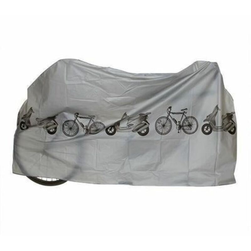 Wasserdichte Schutzabdeckung Aus Planenmaterial Für Roller, Fahrrad, Grau 210x110cm