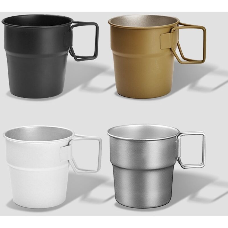 3-teiliges Set Wiederverwendbarer Kaffeebecher Aus Edelstahl, Stapelbar & Spülmaschinenfest (zufällige Farben)