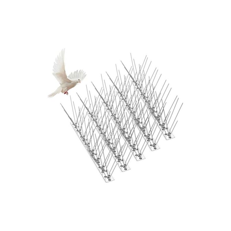 5 Stück Edelstahl-vogelabwehrspitzen (25 Cm) – Tauben- Und Vogelabwehr – Effektiver Schutz Für Balkone, Terrassen Und Dachgärten