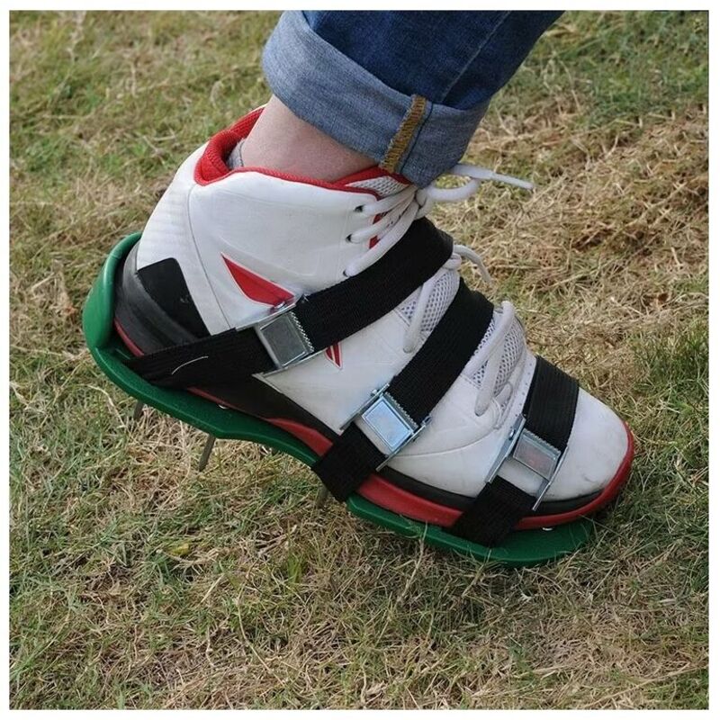 Garten- Und Rasenpflegeschuhe, 57-mm-spikes Und Universelle Verschlüsse, Rasenbelüftungssandalen