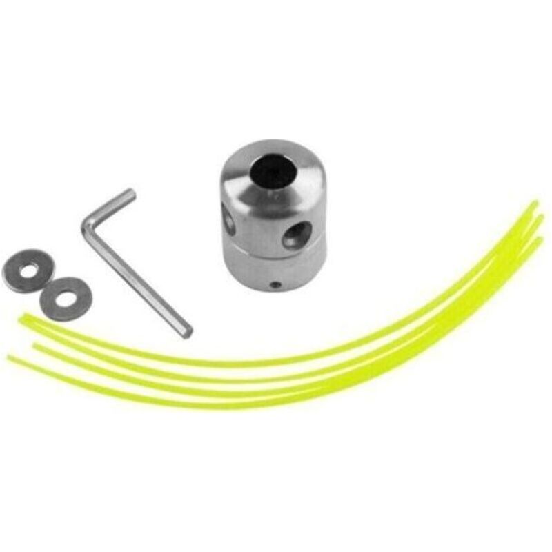 Universeller Aluminium-freischneiderkopf, Nylonfaden-grasschneiderkopf (2x Orange)