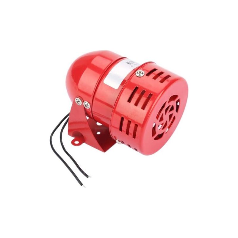 Mini-kabelsirene 220v 120db, Roter Metallmotor-alarm, Industrieller Schallschutz Gegen Diebstahl Für Haus, Büro, Laden, Garage, Sicherheit, Ms-190 Sirenenalarm