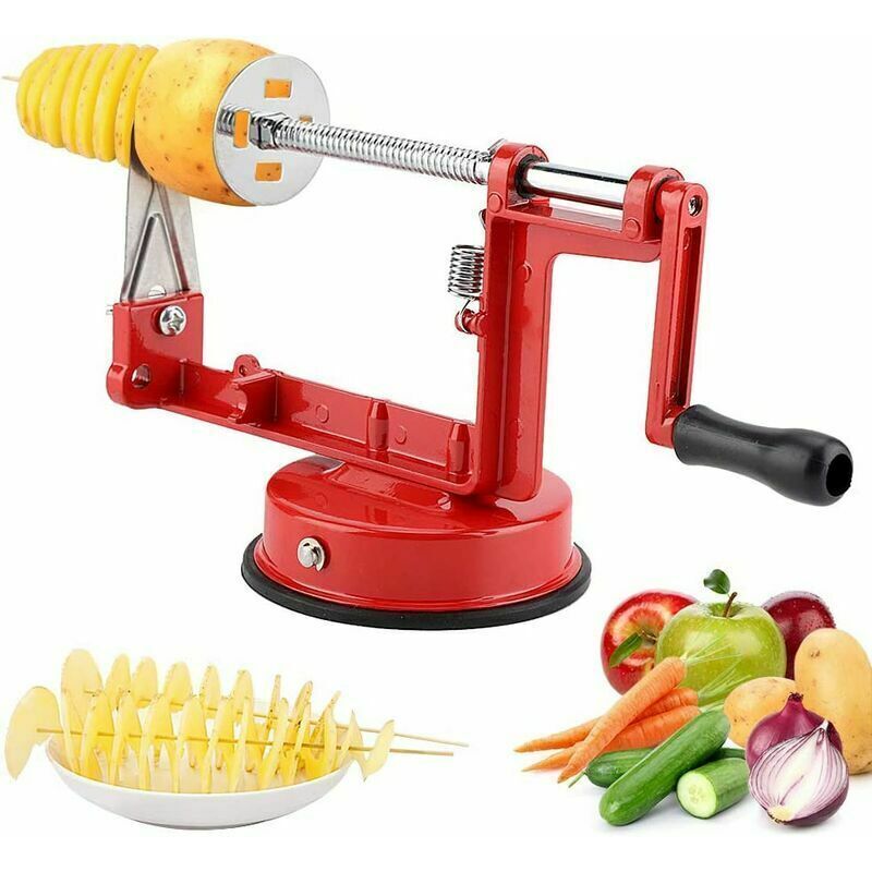 Spiralschneider, Kartoffelschneider, Edelstahl-pommes-frites-schneider, Kartoffelschäler, Obst- Und Karottenzerkleinerer, Schneidemaschine, Kartoffelchips-maschine, Tornado-chips