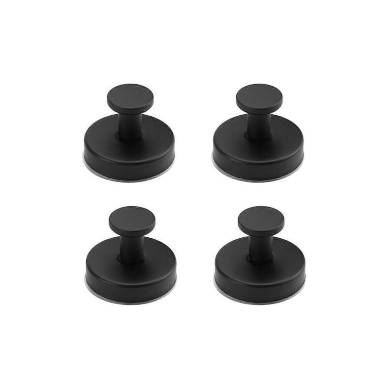 4-teiliges Set Metall-saugnapfhaken, Leistungsstarker Wasserdichter Saughaken Für Das Badezimmer Wandmontierter Handtuchhalter Aus Edelstahl.