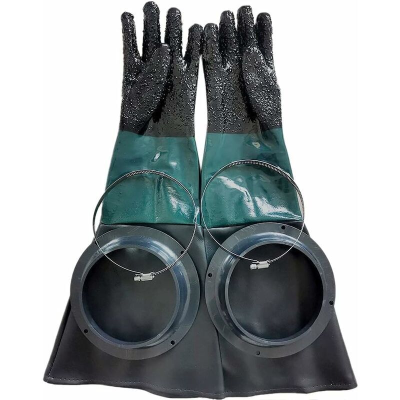 Sandstrahlzubehör 60cm Sandstrahlhandschuhe Oder -ringe Für Sandstrahlkabine H607