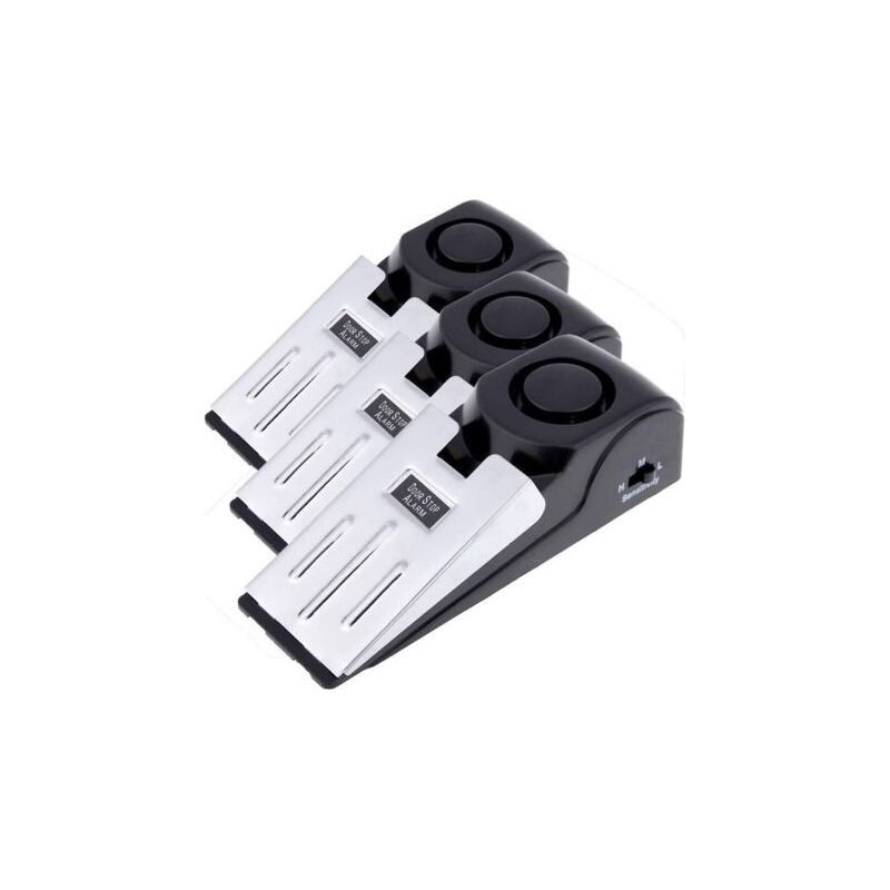 3er-pack Türstopper-alarm Mit Sicherheitskeil, Reisestopper, Haussicherheitsalarm (3er-pack)