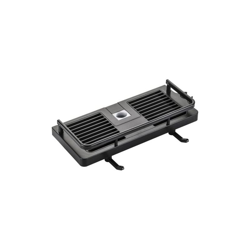 Duschregal Mit Seifenhalter, Badezimmer-duschablage Ohne Bohren, Mit Seifenhalter, Haken Und Rostfreiem, Selbstklebendem Handtuchhalter Zur Wandmontage, Schwarz 21mm-25mm