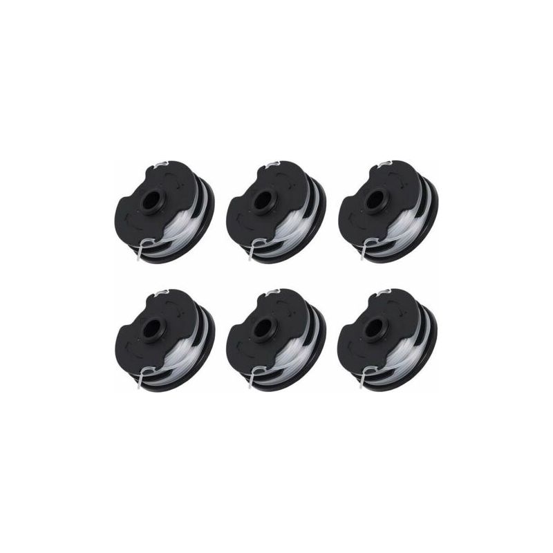 Set Mit 6 Ersatzspulen Für Kabellosen Freischneider - 1,65 Mm Gewinde, 8,3 M Länge - Umweltfreundliches Abs-material - Kompatibel Mit Parkside Prta 20-li C3 - Ian351753