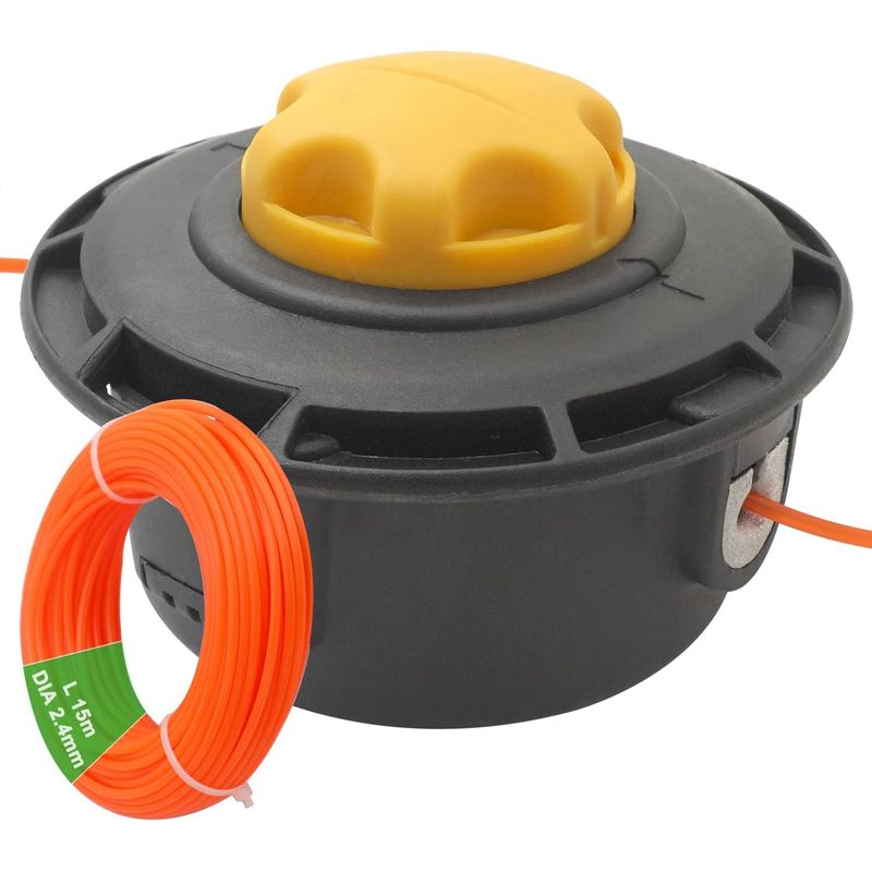 Universelle Ersatzspule Für Trimmerfaden M10 X 1,25 Für Linkshänder-freischneider Mit 15 M Faden Und 2,4 Mm Durchmesser, Einfaches Einlegen