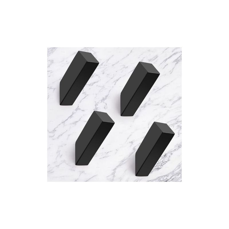 Handtuchhaken, Moderne Wasserdichte Mattschwarze Wandhaken Für Das Badezimmer, Hochbelastbare Wandhaken Aus Edelstahl Sus 304 (4er-pack, Schwarz)