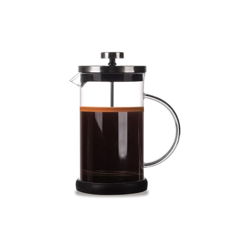 French Press Kaffeemaschine - 5 Tassen - 600ml French Press Kaffeemaschine, Französische Karaffe Für Filterkaffee, Espresso Und Tee Mit Dreifachfilter (schwarz)