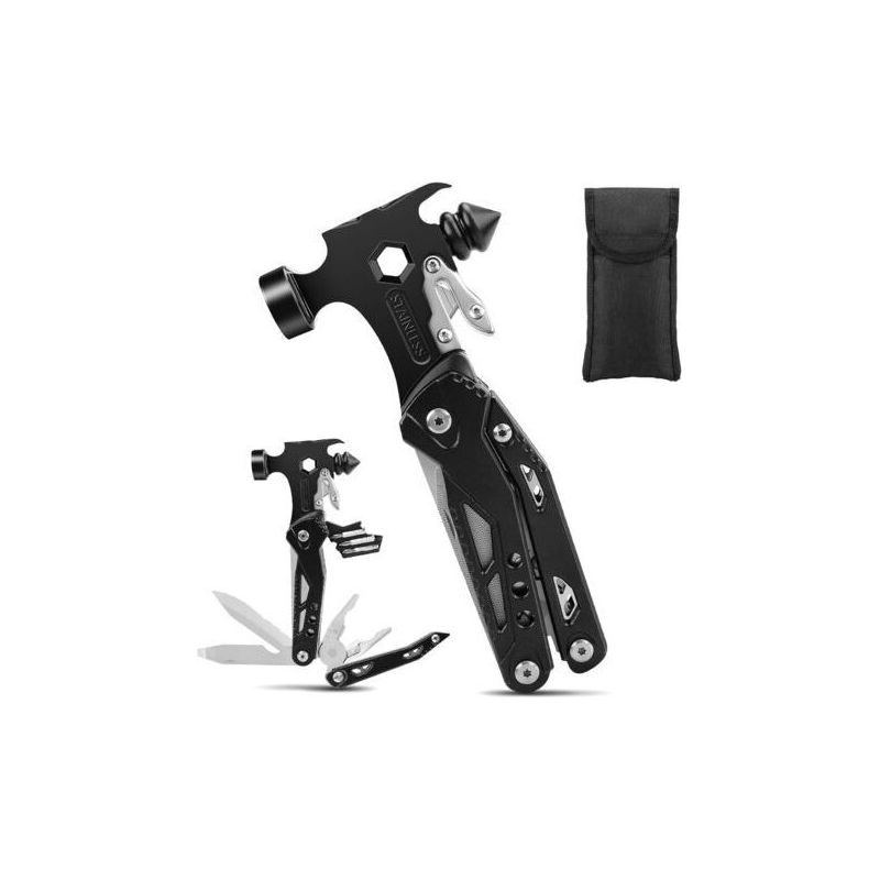 Geschenk Für Männer, 15-in-1 Multifunktionswerkzeug Aus Edelstahl, Gadget Für Survival, Camping, Wanderzubehör, Geschenkidee Für Männer, Originelles Geschenk Für Papa, Weihnachten, Vatertag, Valentins