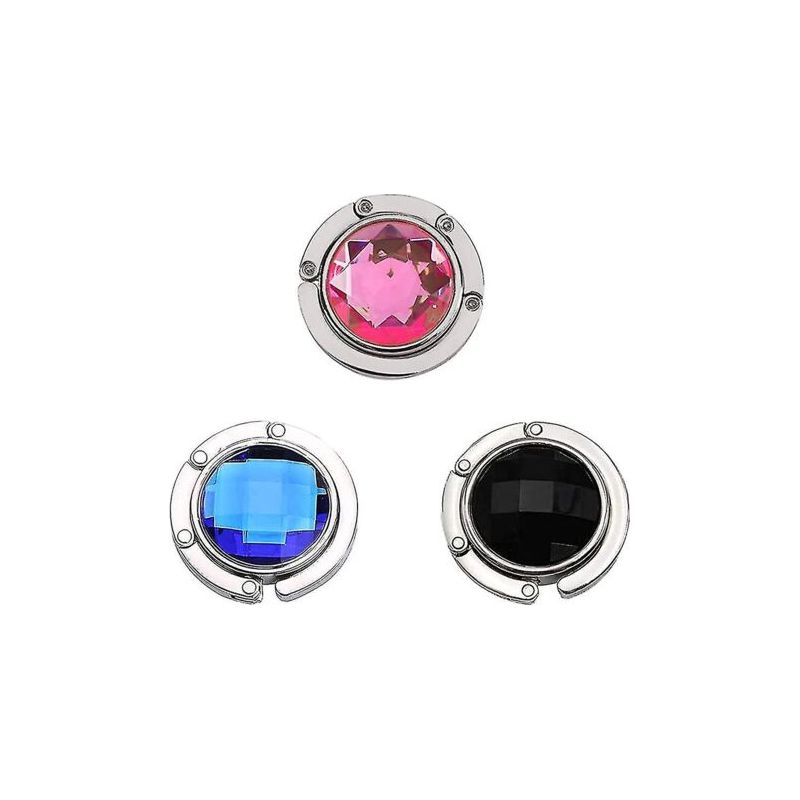 Handtaschenhalterhaken, 3 Stück Faltbare Tischtaschenhaken, Runder Handtaschenständer, Tischtaschenhalter, Für Handtaschen, Schmuck, Halsketten, Taschen