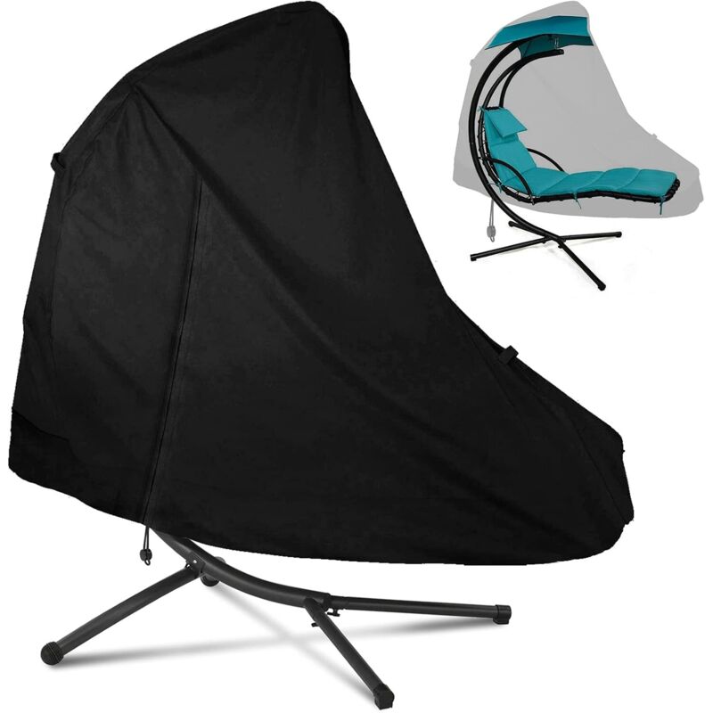 Hängende Chaiselongue-abdeckung Mit Reißverschluss, Schutzabdeckung Für Hängende Chaiselongue Mit Sonnenschutz, Abdeckung Für Drehbare Chaiselongue, Schwimmende Chaiselongue, Wasserdicht, Stoßfest.