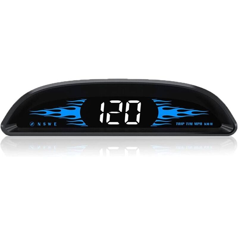 4" Auto-hud-tachometer - Universelles Windschutzscheiben-display Mph/kmh - Digitaler Geschwindigkeitsanzeiger - Gps-geschwindigkeitsdetektor - Geschwindigkeitswarnung, Usb-betriebener, Sofort Einsatzb