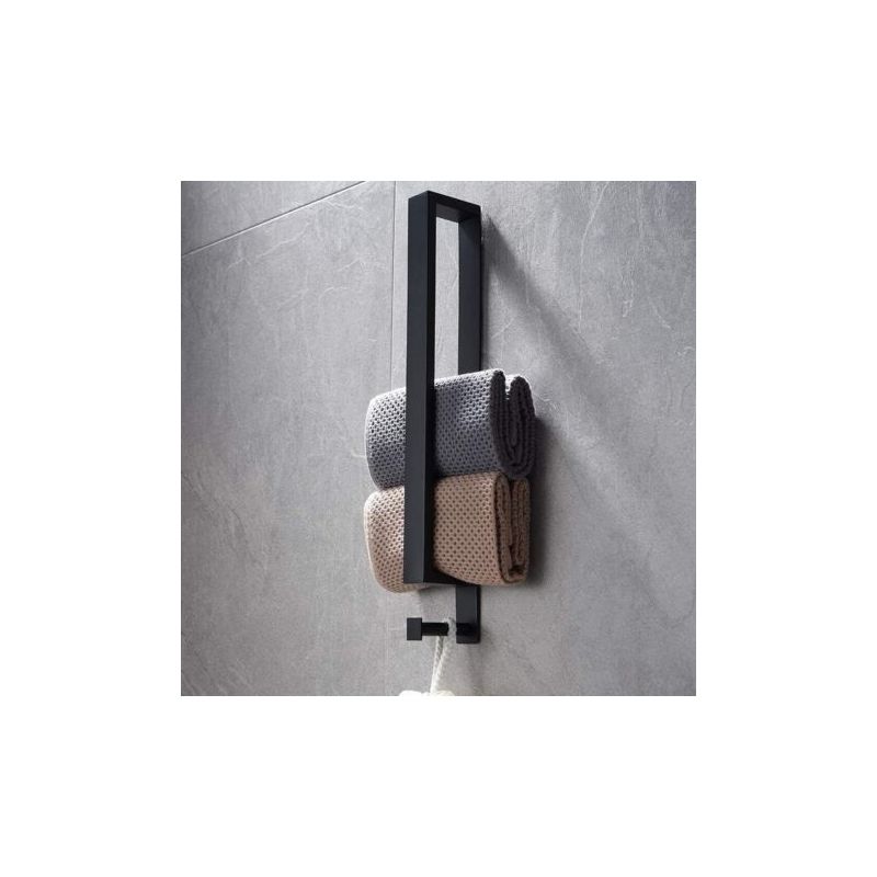 Edelstahl-handtuchhalter, Bohrfreier Handtuchhalter, Selbstklebender Gästehandtuchhalter 40 Cm Mit Haken Für Das Badezimmer