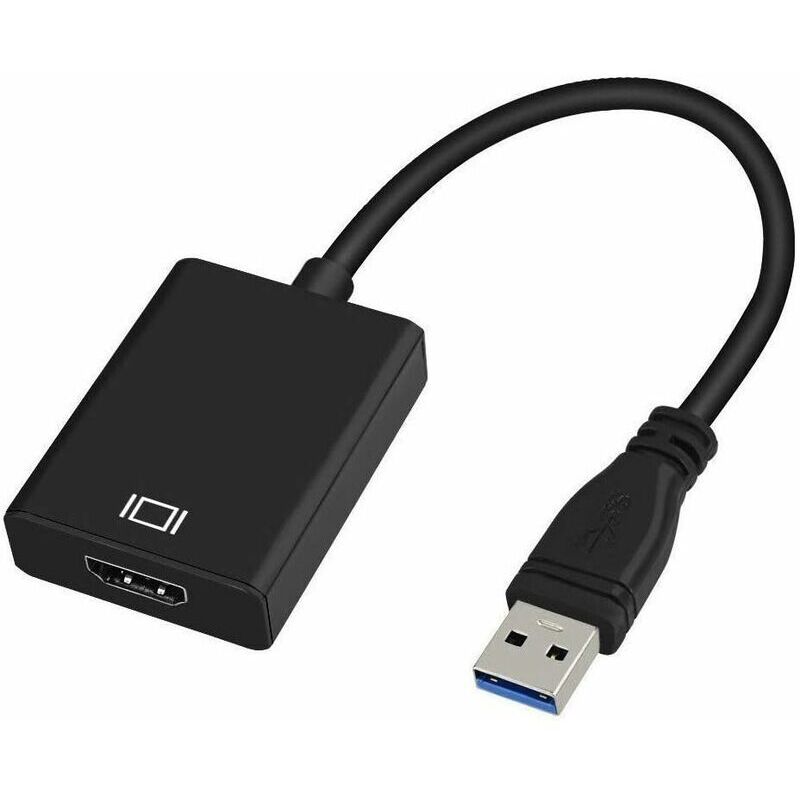 Usb 3.0 Zu Hdmi Adapter, Usb 3.0/2.0 Zu Hdmi Konverter 1080p Full Hd (stecker Auf Buchse) Mit Audio Für Laptop, Projektor, Hdtv, Kompatibel Mit Windows Xp 7/8/8.1/10