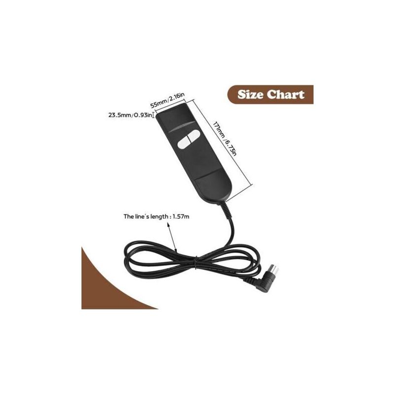 Elektrischer Relaxsessel-controller Mit 2 Tasten Und 5 Pin-anschlüssen, Fernbedienung Für Relaxsessel, Manueller Relaxsessel-schalter, Elektrische Fernbedienung Für Elektrisches Sofa.