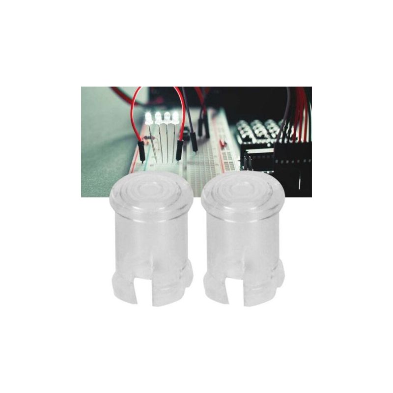 5mm Led-leuchtdioden-kappe, Transparente Lampenkappe, Lichtleiter-kappe, Schutzabdeckung, Transparente Led-lampenkappe (100 Stück Verkauft)