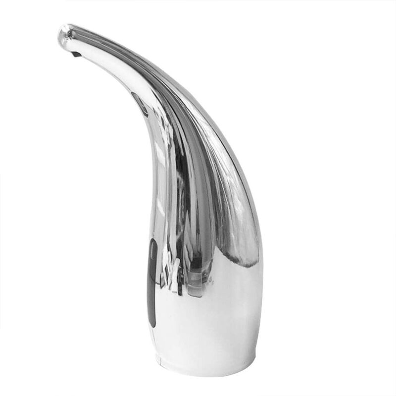 300ml Automatischer Seifenspender Für Das Badezimmer, Wasserdicht, Elektrisch, Silberfarben