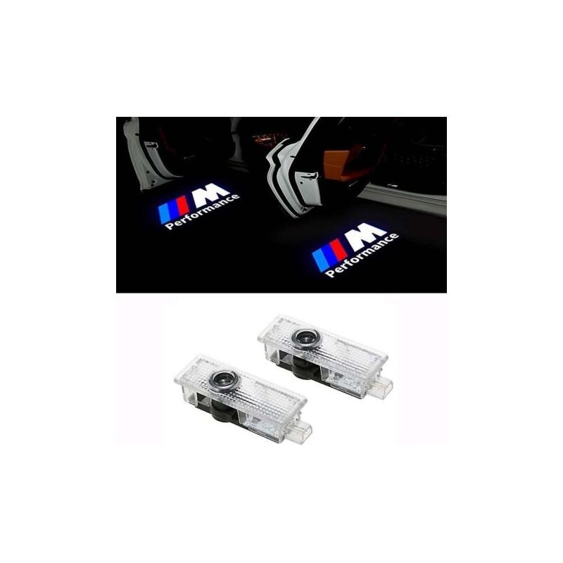 Set Aus 2 Bmw Led-lichtprojektoren – Logoprojektion Auf Den Boden – Geringer Stromverbrauch – Einfache Installation Ohne Modifikation