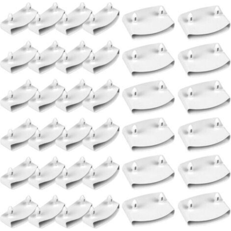 36 Endkappen Für Lattenroste, Stützen Für Lattenroste, 54-mm-endkappen Für Lattenroste, 24 X Endkappen Für Lattenroste, 12 X Mittelstützen, Für Lattenroste Mit 5,3 Cm - 5,5 Cm Breite